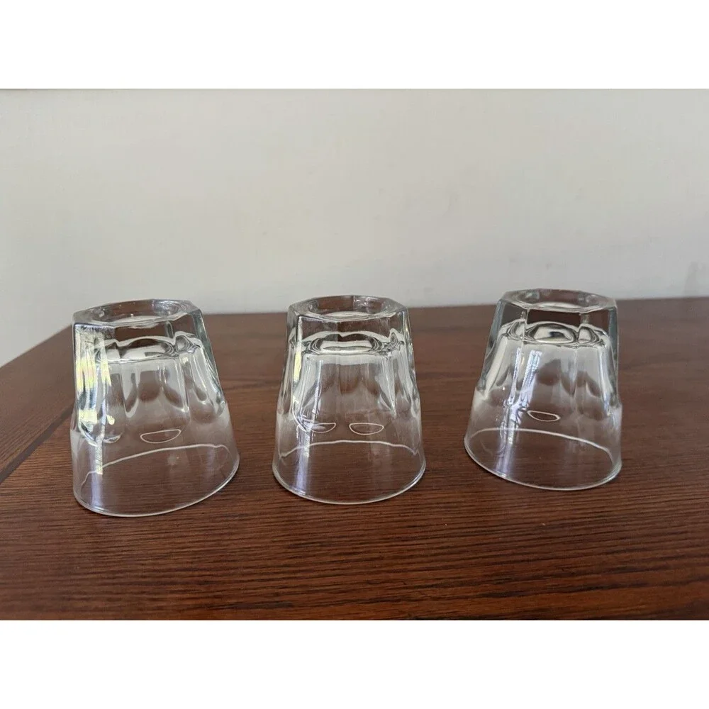 Set of 3 Libbey Duratuff Gibraltar Glasses 8oz #35  Made in USA.
